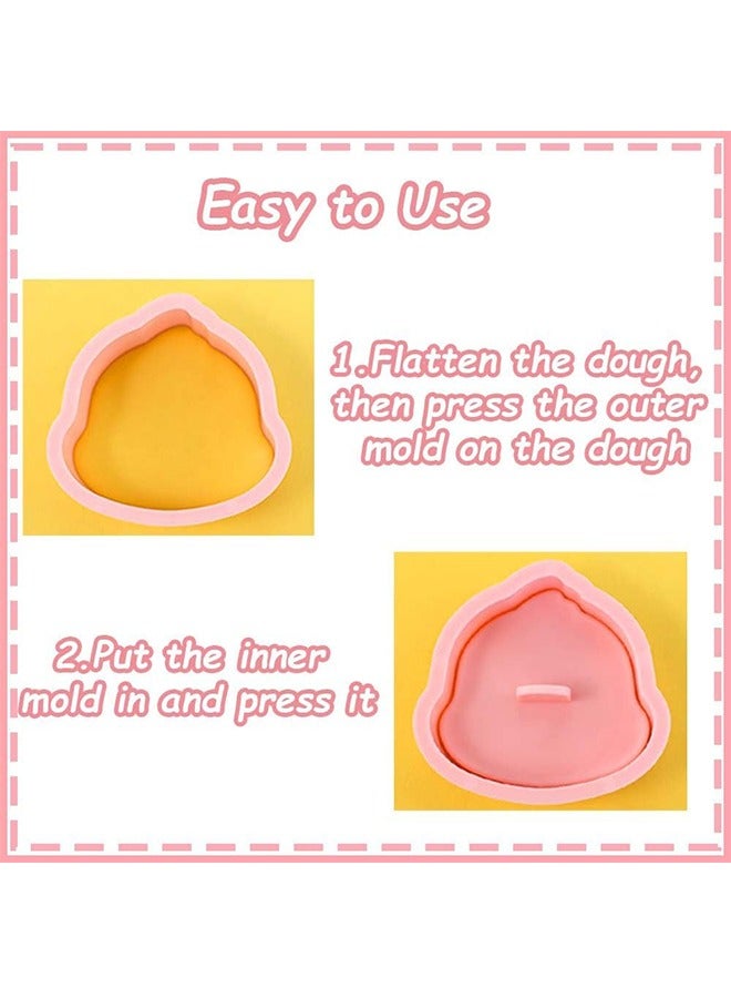 8 Mini Animal Cookie Cutters Set, 3D Raised Design Animal Embossing Stamps, 3D Embossing Cutters For Biscuit Fondant Cheese Baking, Children's Baking Set.  - Image 3