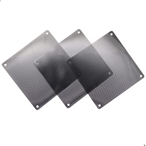 ThreeBulls 12 Pcs 120mm PVC Black PC Cooler Fan Dust Filter Dustproof Case Cover Computer Mesh - Image 3