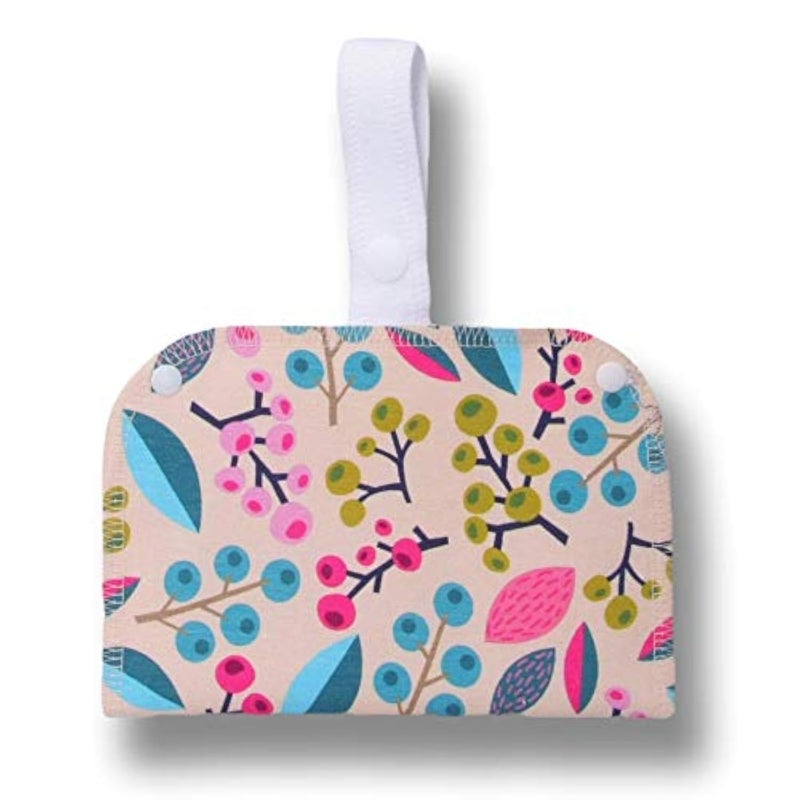 Natissy Wet Bag with Double Pocket; Keep The Fresh Pads on one Side, Used Ones on The Other; Perfect Storage for Reusable Sanitary Pantyliners, Menstrual Towels, Makeup Remover and Washable Nursing Pads - Image 1
