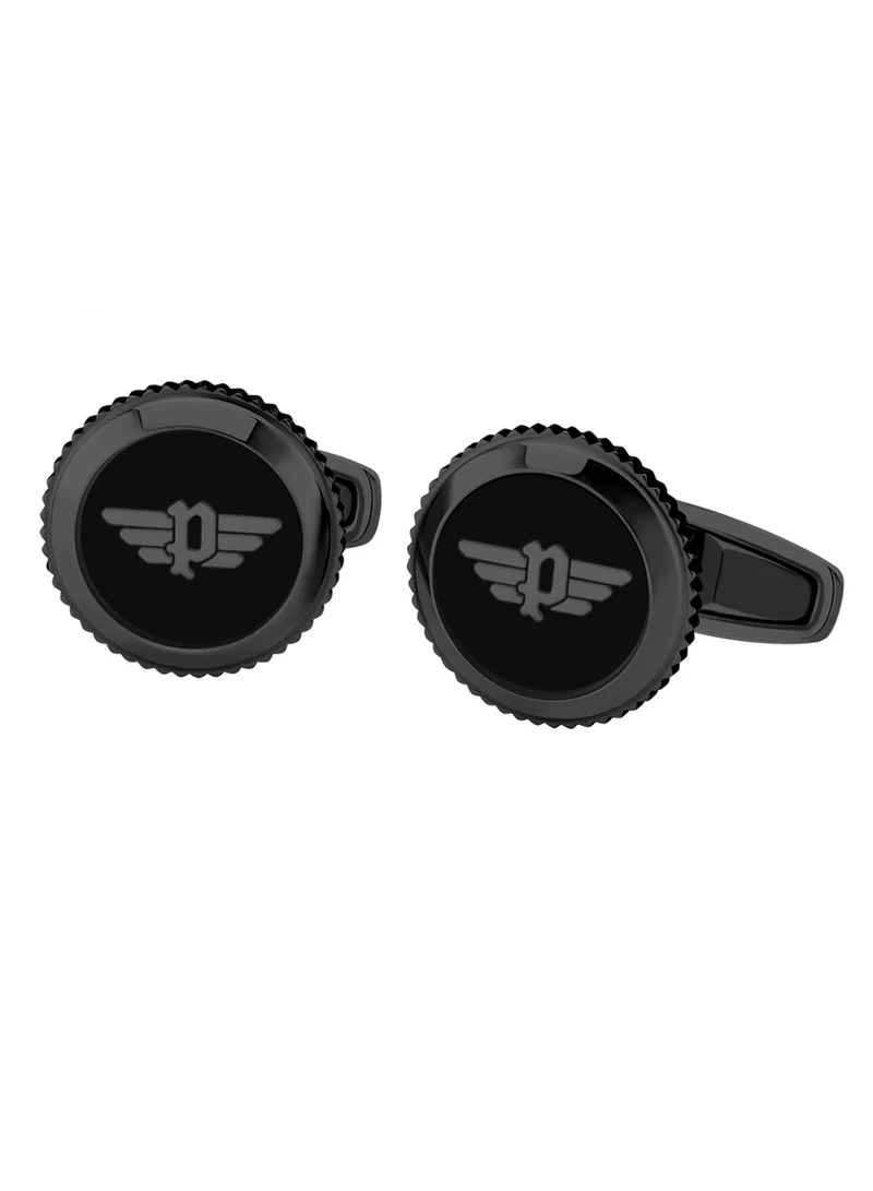 POLICE Black Cufflinks for men