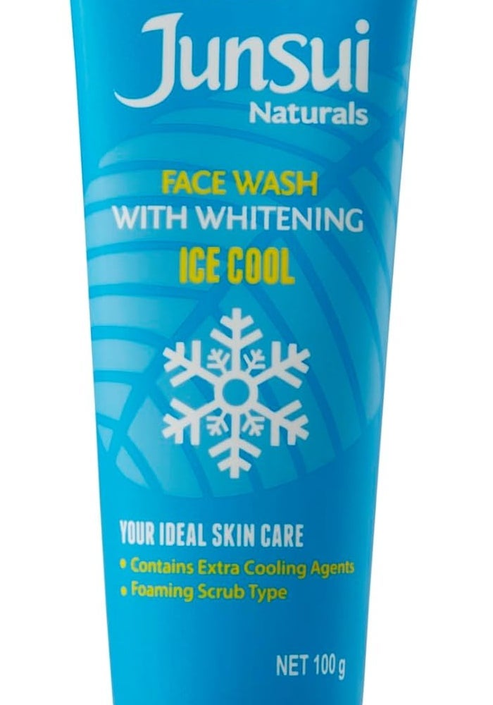 Junsui Naturals Face Wash Ice Cool - 100g with Whitening and Extra Cooling Agents - Image 1