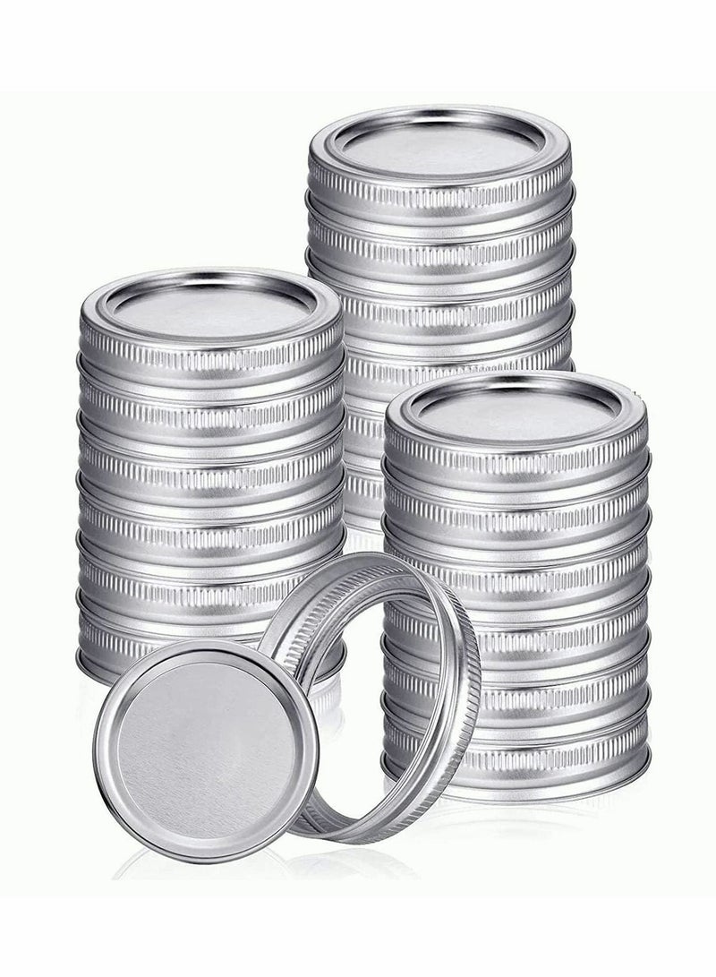 Lids for Jar Canning Lids, Food Grade Material, Split Type Leak Proof and Secure Caps, 12 Set - Image 1