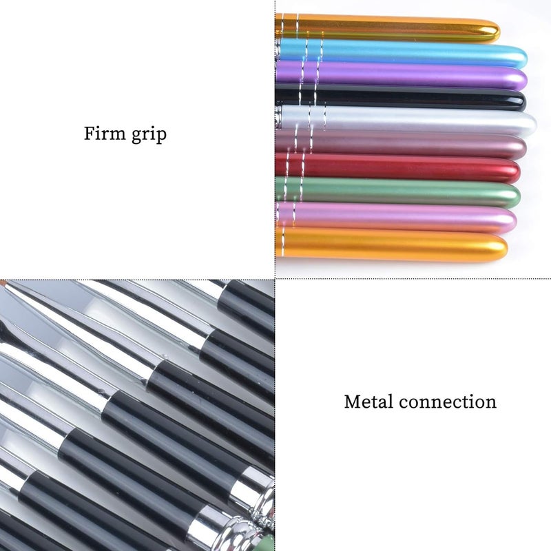 NAILWIND Nail Art Brushes 10 PCS Acrylic Nail Brushes UV Gel Painting Brush Pens Liner Brushs for Home Nail Salon DIY Manicure Acrylic Nail Art Design - Image 3