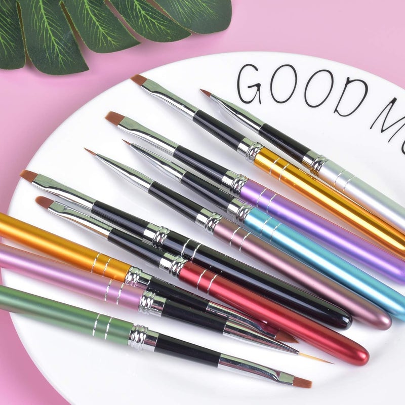 NAILWIND Nail Art Brushes 10 PCS Acrylic Nail Brushes UV Gel Painting Brush Pens Liner Brushs for Home Nail Salon DIY Manicure Acrylic Nail Art Design - Image 5