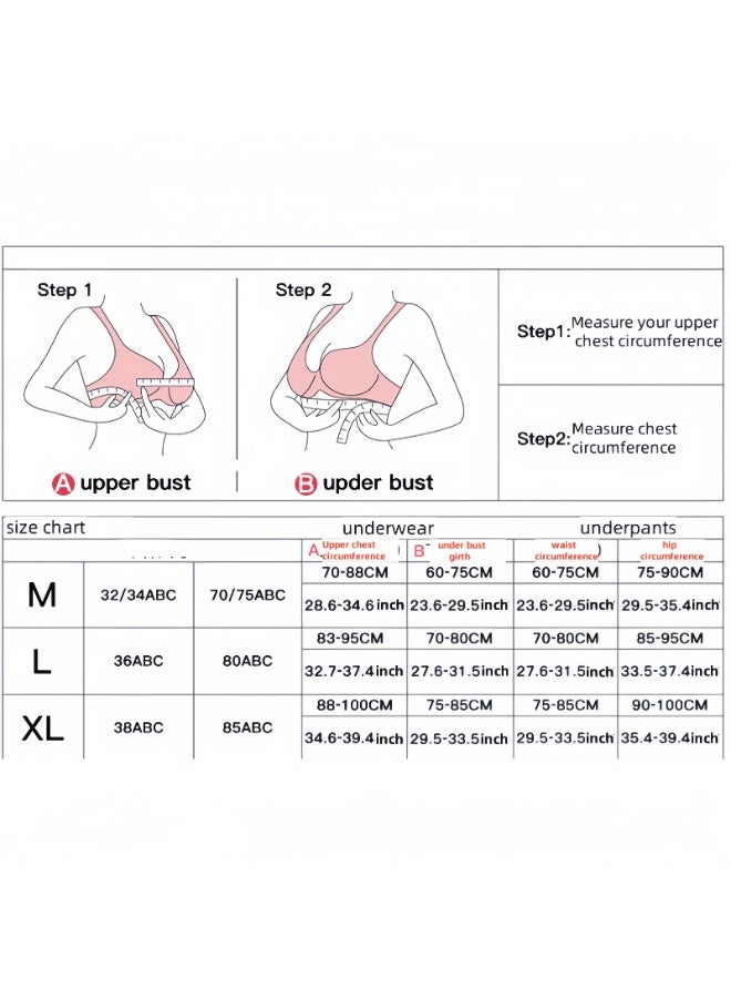 KUYING New Comfortable Skin Friendly And Breathable Lingerie Set Set Of 2  - Image 2
