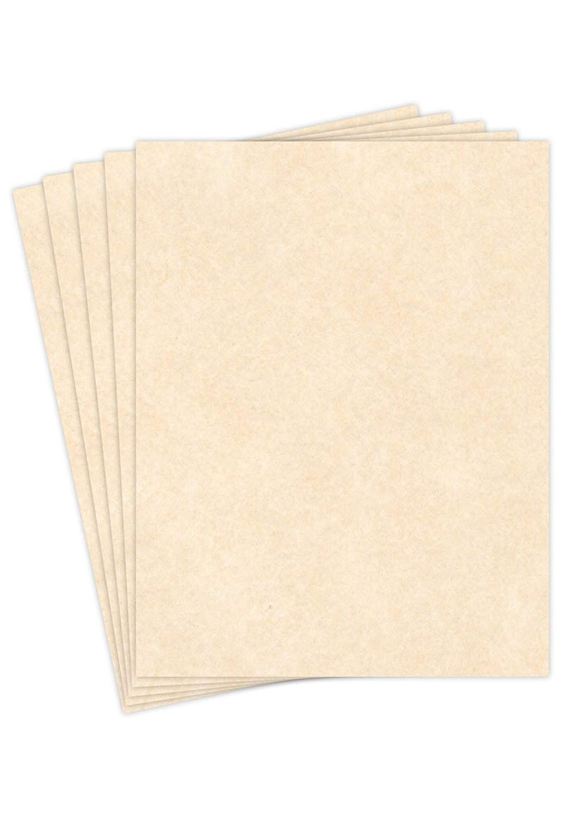 S Superfine Printing Natural Stationery Parchment Paper – Great for Writing, Certificates, Menus and Wedding Invitations | 24Lb Bond Paper | 8.5 x 11” | 50 Sheets/Pack - Image 1