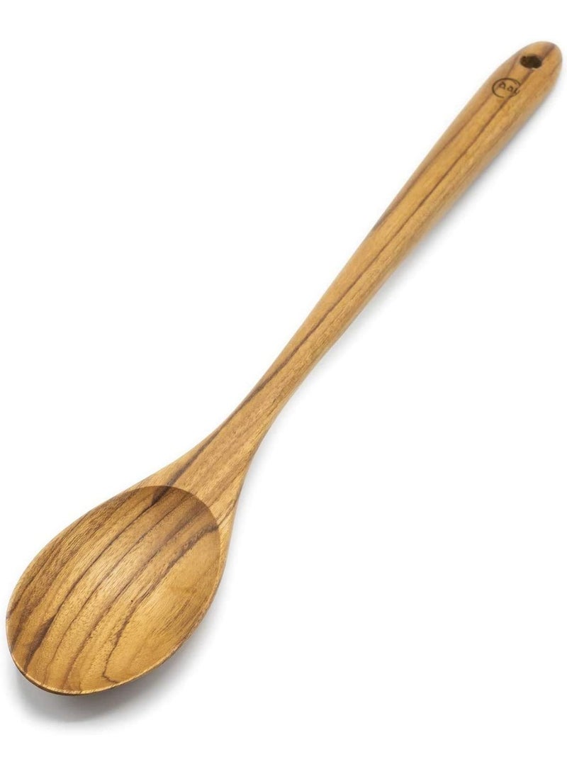 FAAY 13.5" Teak Cooking Spoon, Wooden Spoon, Mixing Spoon Handcraft from Teak | Healthy and High Moist Resistance for Non Stick Cookware - Image 1