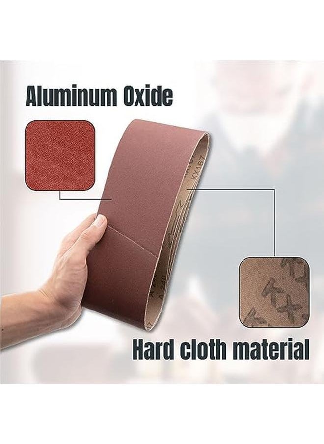POWERTEC - 110000 4 X 24 Inch Sanding Belts 10Pk 60 Grit Aluminum Oxide Belt Sander Sanding Belt Sandpaper For Oscillating Belt And Spindle Sander - Image 1