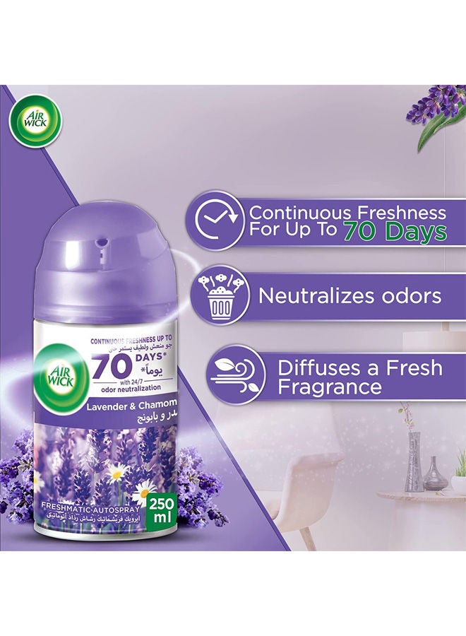 Air Wick Air Freshener Freshmatic Auto Spray Gadget with Refill - Lavender & Chamomile Fragrance 250ml Pack of 2 - Image 5