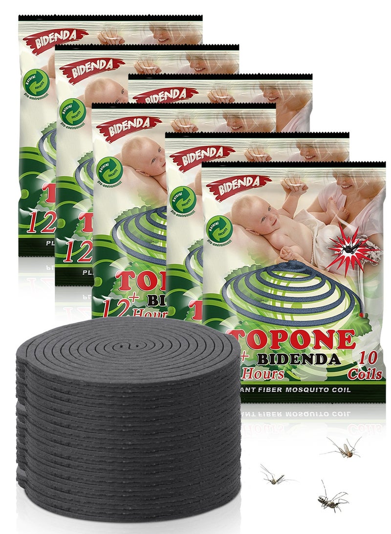 توب ون 60 Pcs لفائف طرد البعوض صندوق للاستخدام في الهواء الطلق استخدام التخييم على سطح باتيو التنزهة - Image 1