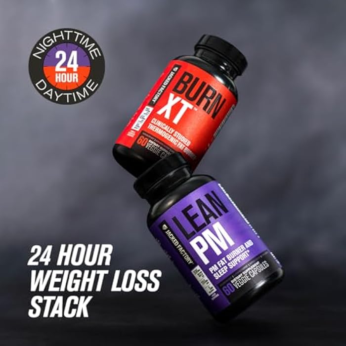 Jacked Factory Burn-XT Clinically Studied Fat Burner & Weight Loss Supplement - Appetite Suppressant & Energy Booster - with Acetyl L-Carnitine, Green Tea Extract and More - 60 Natural Diet Pills - Image 4