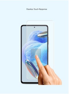 Techie HD Tempered Glass Screen Protector for Redmi Note 12 Pro 5G - Anti Reflection Anti Bubbles 9H Hardness 0.33 mm Rounded Edges Easy Installation  - Image 4