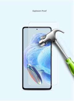 Techie HD Tempered Glass Screen Protector for Redmi Note 12 Pro 5G - Anti Reflection Anti Bubbles 9H Hardness 0.33 mm Rounded Edges Easy Installation  - Image 5