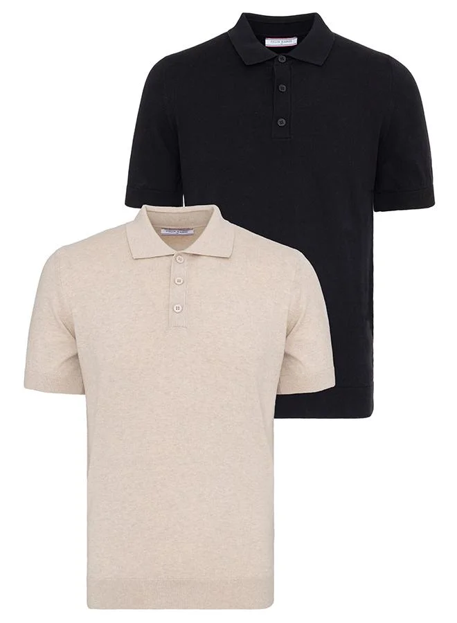 فيليكس هاردي Men's 100% Cotton Polo Shirt Short Sleeve Pack of 2