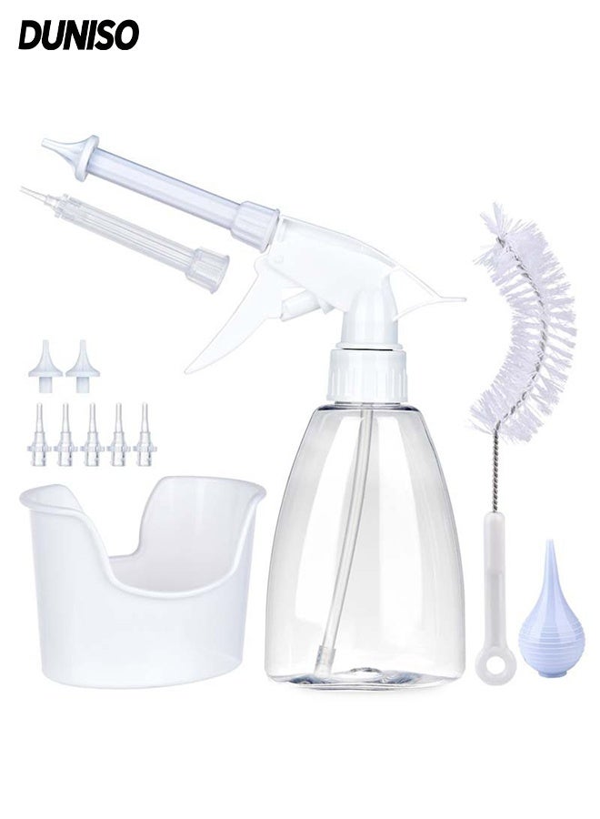 DUNISO Ear Cleaning Kit with Basin,Ear Wax Removal Tool for Ear Hygiene,Safe and Effective to Clean , Manual Ear Irrigation Flushing System for Adults & Kids - Image 1