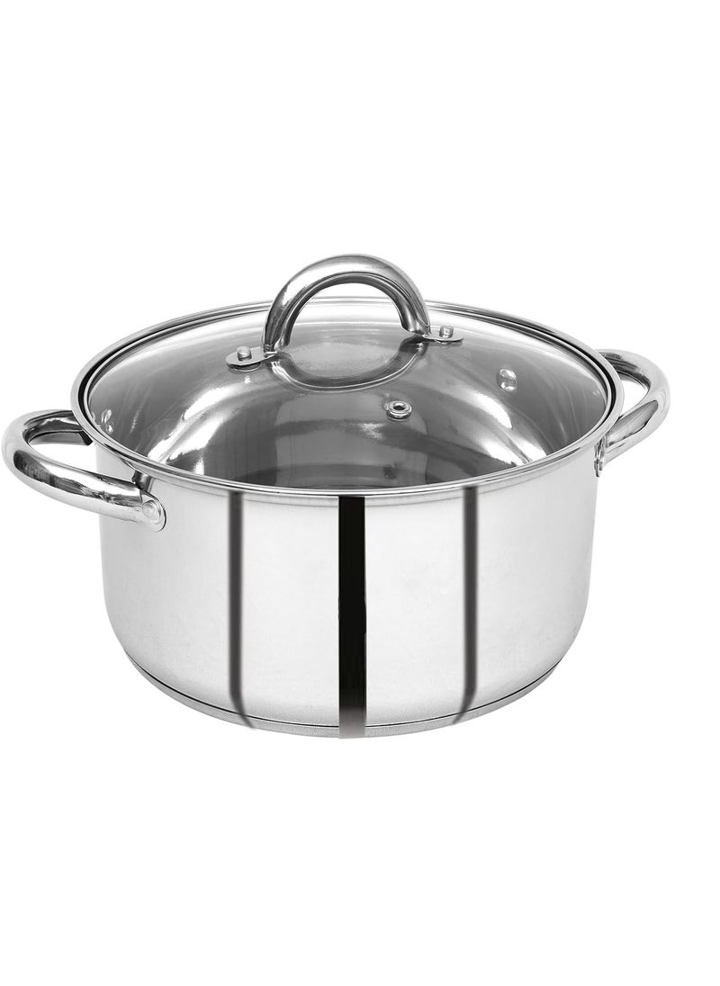 Pristine Pristine Stainless Steel Premium Straight Shape Cookware Set, 7 pcs  - Image 3