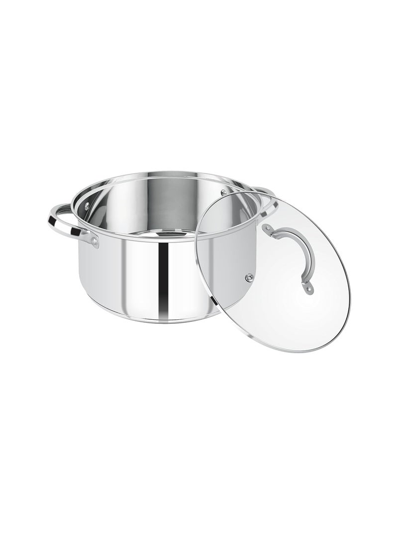 Pristine Pristine Stainless Steel Premium Straight Shape Cookware Set, 7 pcs  - Image 5