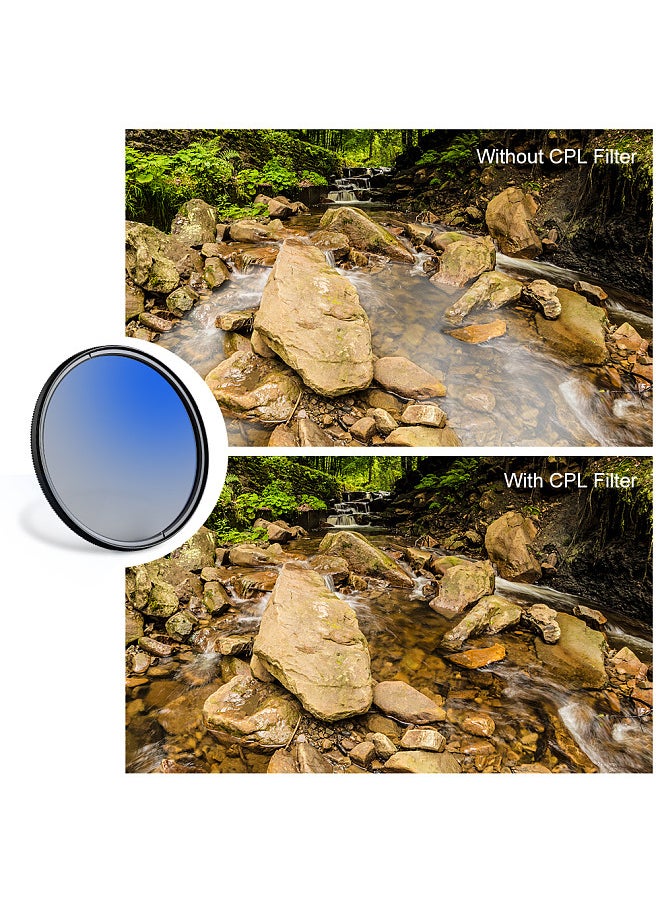 K&F Concept 77mm Ultra Slim CPL Filter Optics Multi Coated MC Circular Polarizering Polarized Filter for DSLR Camera Lens  - Image 3