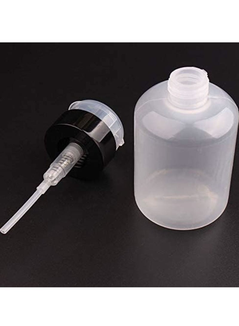 Oasisgalore 2 Pieces 200ml Empty Lockable Pump Dispenser Bottle for Makeup Remover - Clear.  - Image 4
