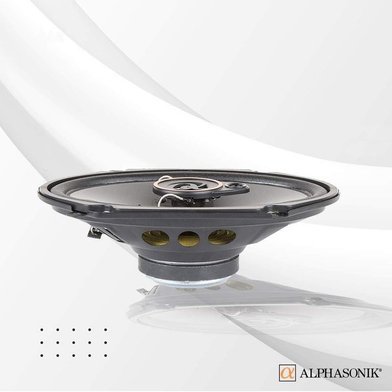 Alphasonik AS268P Loudspeakers 2 Pairs of 6X8 350W Max 3-Way Speakers 4 Ohms Premium Quality Audio Door Speakers for Car or Truck Stereo Sound System - Image 4