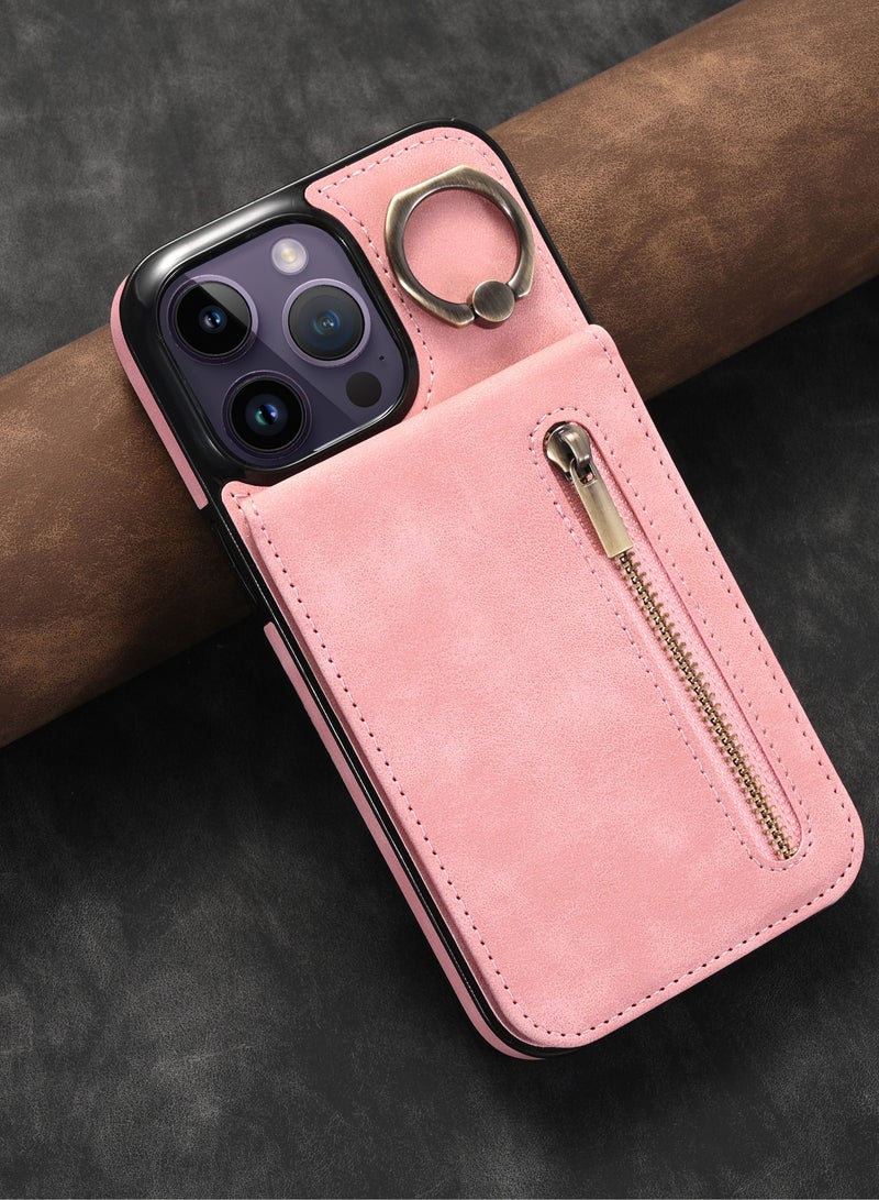 Suteni Back Cover Leather Card Slots Phone Case for iPhone - Image 1