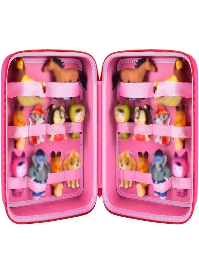 PAIYULE Case for Tonies Figures Audio Play Character, Figurine Storage Carrying Holder for TonieBox Characters for Kids, Toy Organizer Box-Bag Only, Red - Image 1