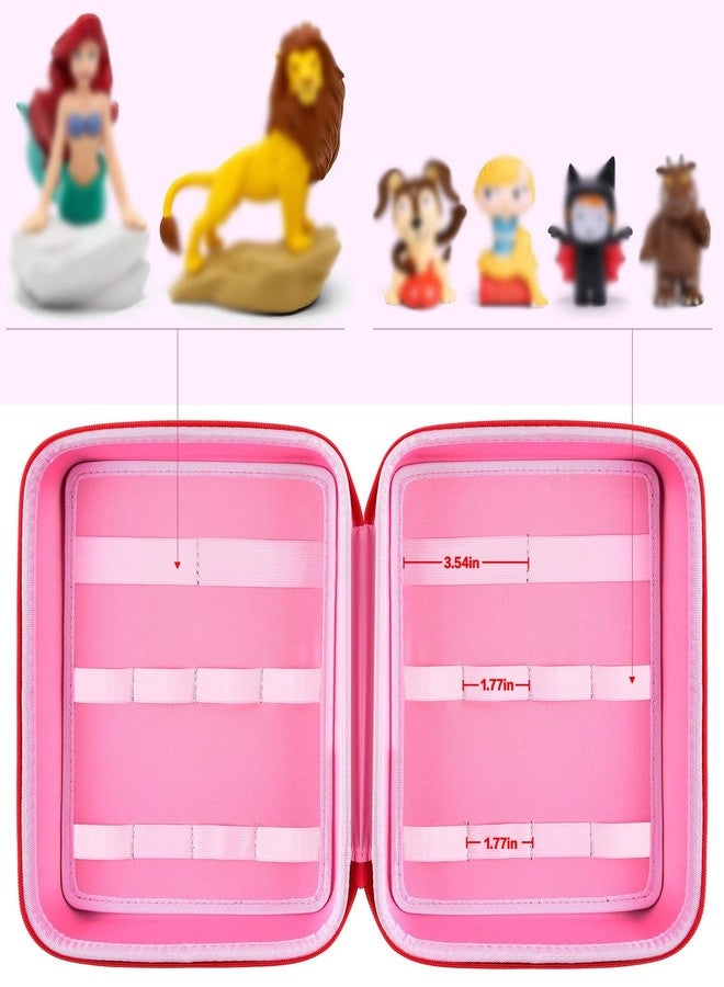 PAIYULE Case for Tonies Figures Audio Play Character, Figurine Storage Carrying Holder for TonieBox Characters for Kids, Toy Organizer Box-Bag Only, Red - Image 3