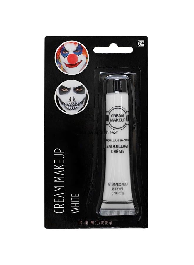 Amscan White Cream Makeup Costume Accessory - 0.7 Oz, 1 Count - Bold and Long-Lasting - Easy-to-Apply & Full Coverage For Exceptional Transformations - Image 2