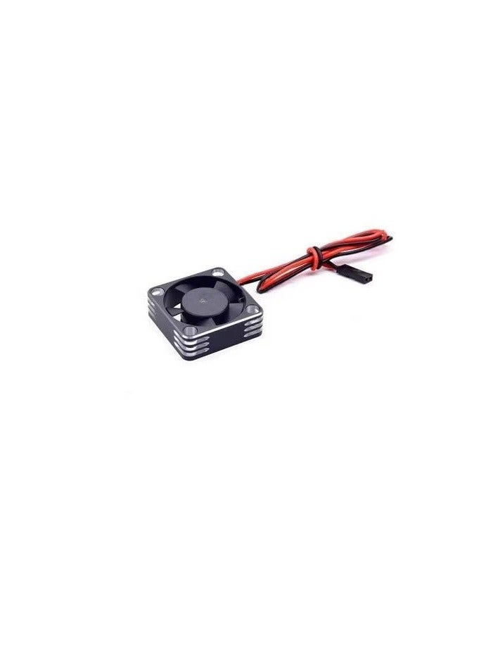 LAMAY 40mm RC Cooling Fan 28000RPM Brushless Motor Metal Cooling Fan with Carbon Fiber Cover for RC Car(SILVER) - Image 1