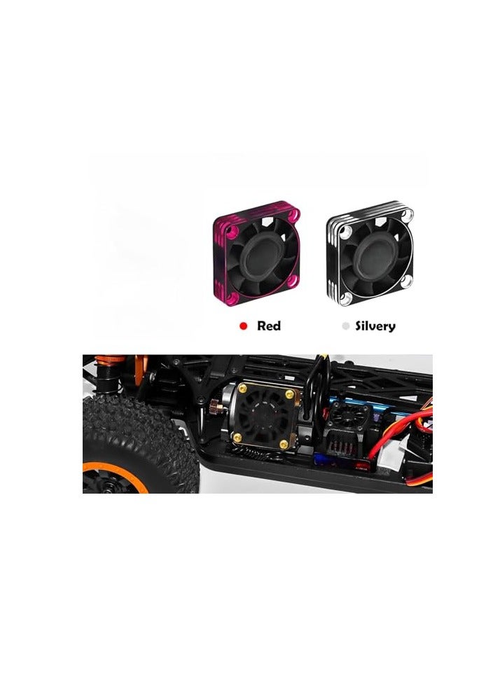 LAMAY 40mm RC Cooling Fan 28000RPM Brushless Motor Metal Cooling Fan with Carbon Fiber Cover for RC Car(SILVER) - Image 2