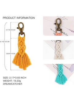 Macrame Keychains Boho Macrame Bag Charms with Tassels Car Hanging 4 pieces - multicolor - pzsku/Z642E92AEB1E01876C2DBZ/45/_/1720522869/d73de250-d78e-471b-a98b-5bdd7e7a7a7b