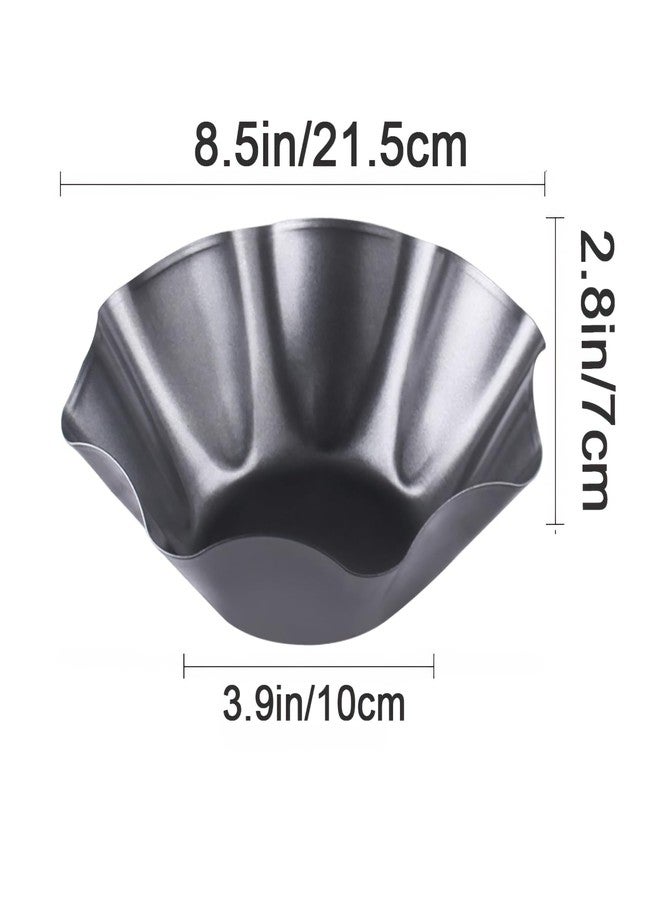 Cielasis 2 Pack 8.5" Nonstick Large Taco Shell Bowl - Carbon Steel Tortilla Maker Shell Pans Baking Molds Tostada for Frying Salad Bowls - Image 3