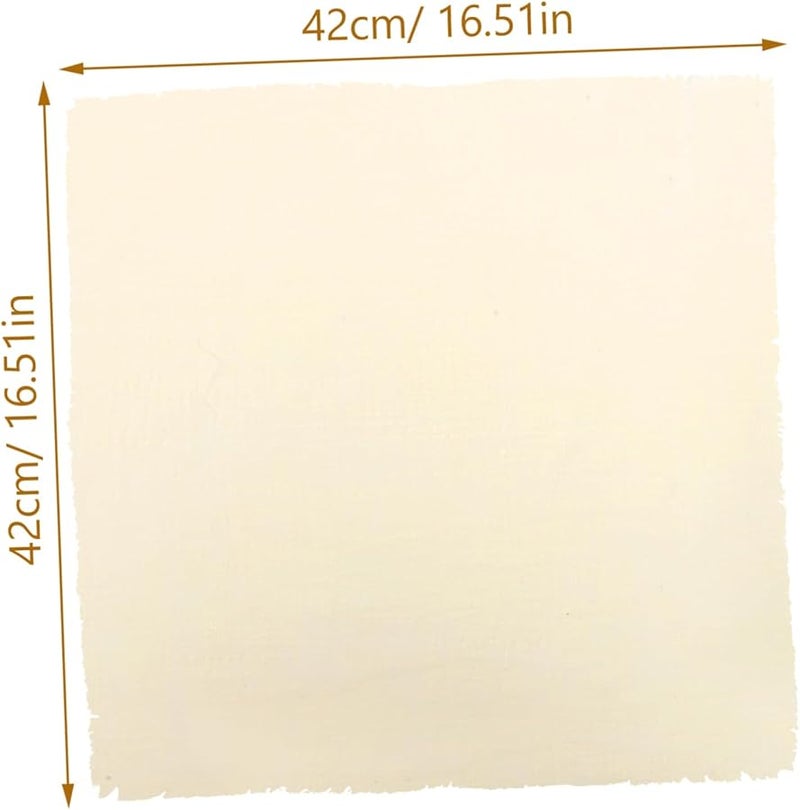 مناديل العشاء القطنية الكتانية القابلة لإعادة الاستخدام باللون البيج 4 قطع ماصة للمطبخ وتناول الطعام والحفلات - Image 3