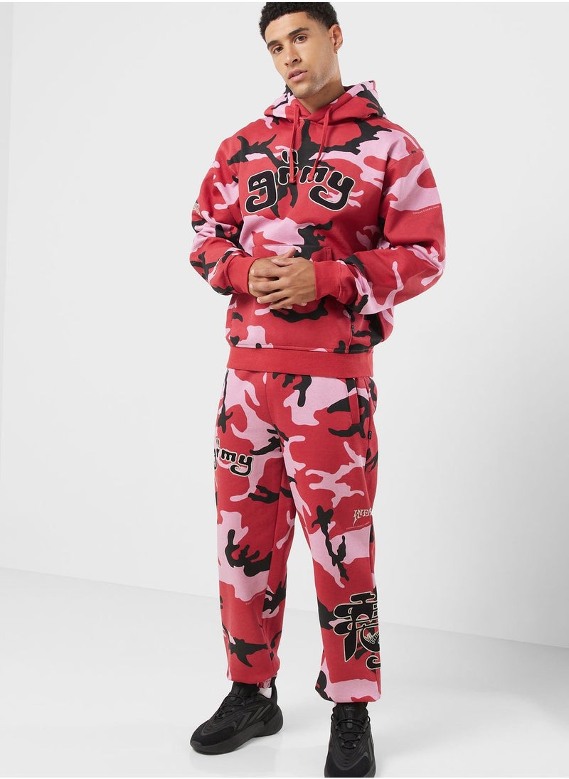 Grimey - All Over Print Tusker Temple Sweatpants - Image 1