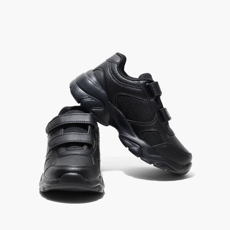 Amica Kids School Shoes feature high-quality vegan leather, Double Velcro closure, cushioned memory foam insoles, and an anti-slip rubber outsole for lightweight, breathable all-day comfort and durability. - Image 5