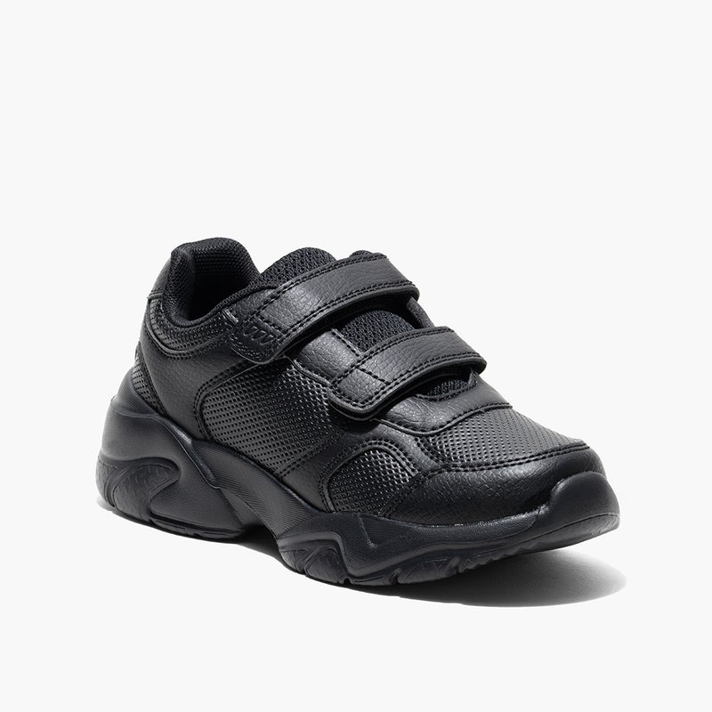 Amica Kids School Shoes feature high-quality vegan leather, Double Velcro closure, cushioned memory foam insoles, and an anti-slip rubber outsole for lightweight, breathable all-day comfort and durability. - Image 2
