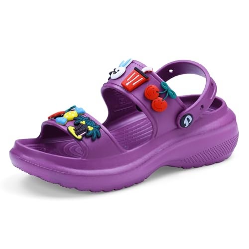 DOCTOR EXTRA SOFT Women's Classic Charms Cushion Sandals/Clogs with Adjustable Back Strap for Adult| Comfortable & LightWeight | Stylish & Anti-Skid | Waterproof Casual Daily Mules Girls & Ladies D-552 - Image 1