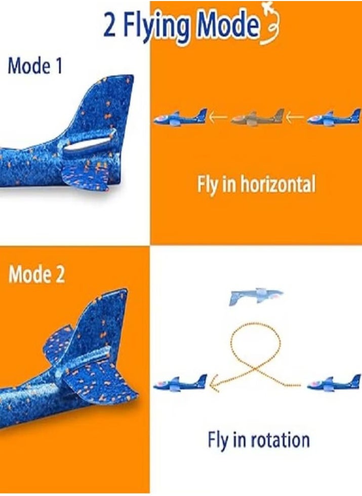 Hand-launch foam glider plane toy, fun outdoor sport plane model for kids (Blue).  - Image 2
