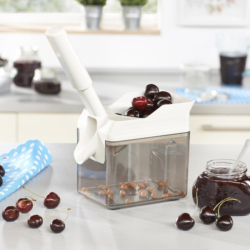 Leifheit 37200 Cherry Pitter with Stone Catcher Container - Efficient Cherry Stone Remover Tool - Image 3