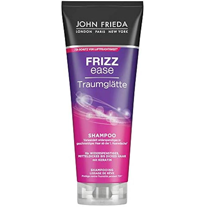 John Frieda FRIZZ EASE DREAM SMOOTHING SHAMPOO 250 ML WITH KERATIN HAIR TYPE: UNRULY MEDIUM TO THICK - Image 1