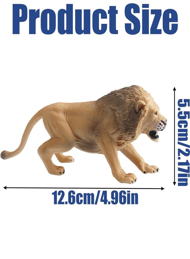 Vihaanta Lion King Toys, Animal Toys, Realistic Roaring Lion Statue, Durable Animal Figure for Cake Decor, School Projects, Home Decor, Collectible Display - Image 2