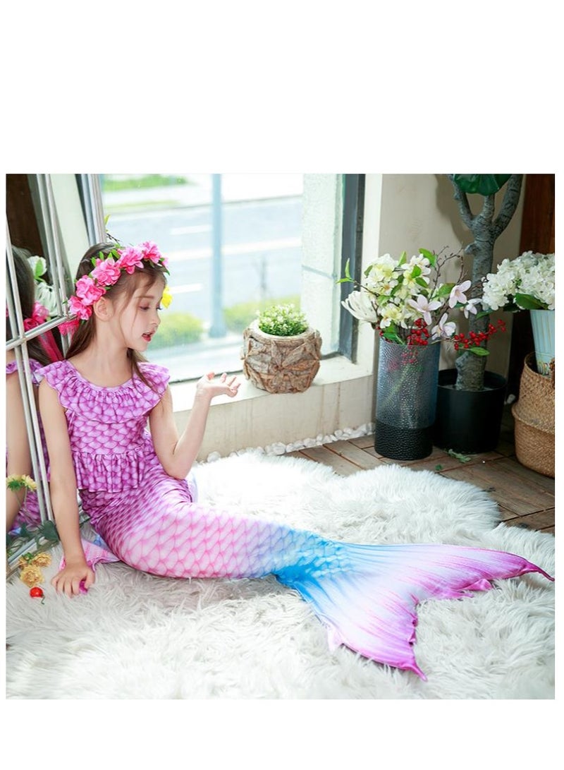 3-Piece Mermaid Bathing Swimsuit Set - Image 4