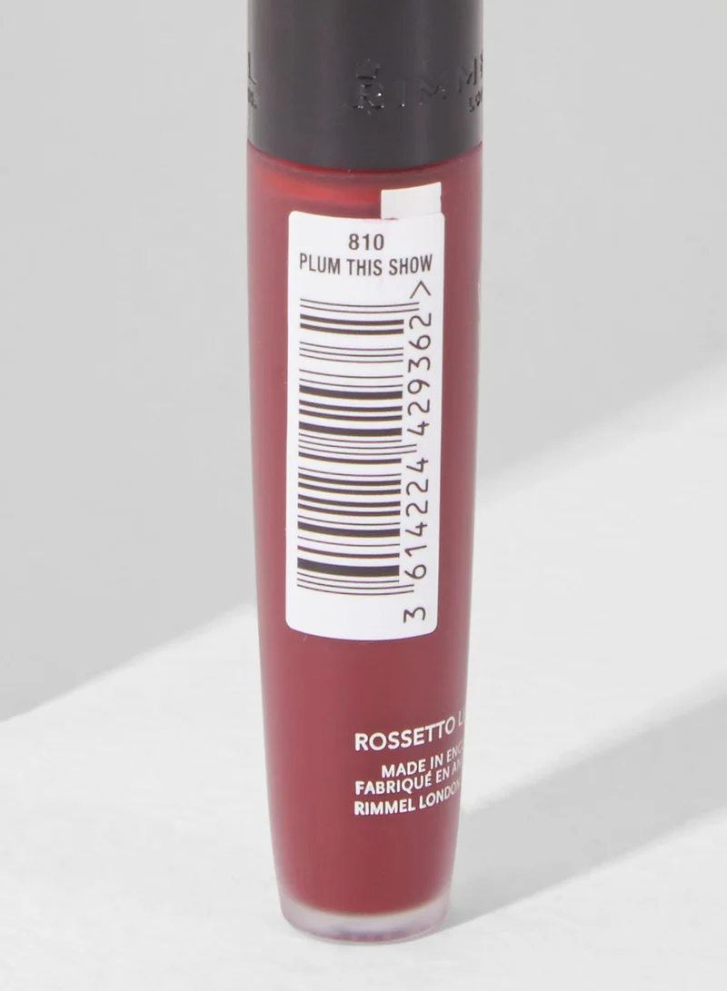 RIMMEL LONDON Rimmel Stay Matte Liquid Lip Colour – 810 – Plum This Show, 5.5ml