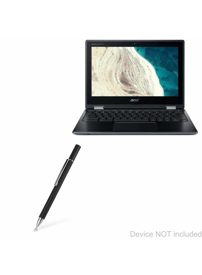 BoxWave قلم ستايلس أيسر كروم بوك سبين 511 (R752T) [قلم ستايلس كاباسيتي فائق الدقة] قلم ستايلس فائق الدقة لأيسر كروم بوك سبين 511 (R752T) - أسود داكن - Image 1