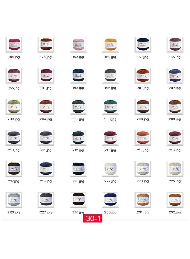 Golo Crochet Thread Size 30 Yarn for Tatting Crochet Yarn for Hand Knitting White 5200 - Image 2