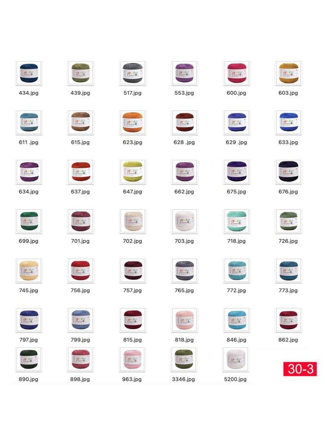 Golo Crochet Thread Size 30 Yarn for Tatting Crochet Yarn for Hand Knitting White 5200 - Image 4