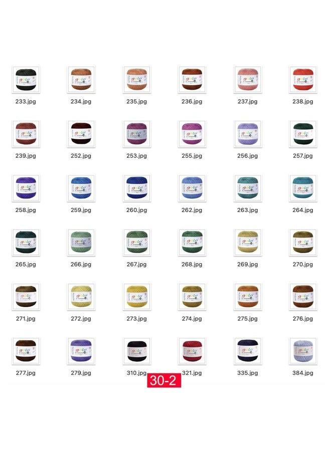 Golo Crochet Thread Size 30 Yarn for Tatting Crochet Yarn for Hand Knitting White 5200 - Image 3
