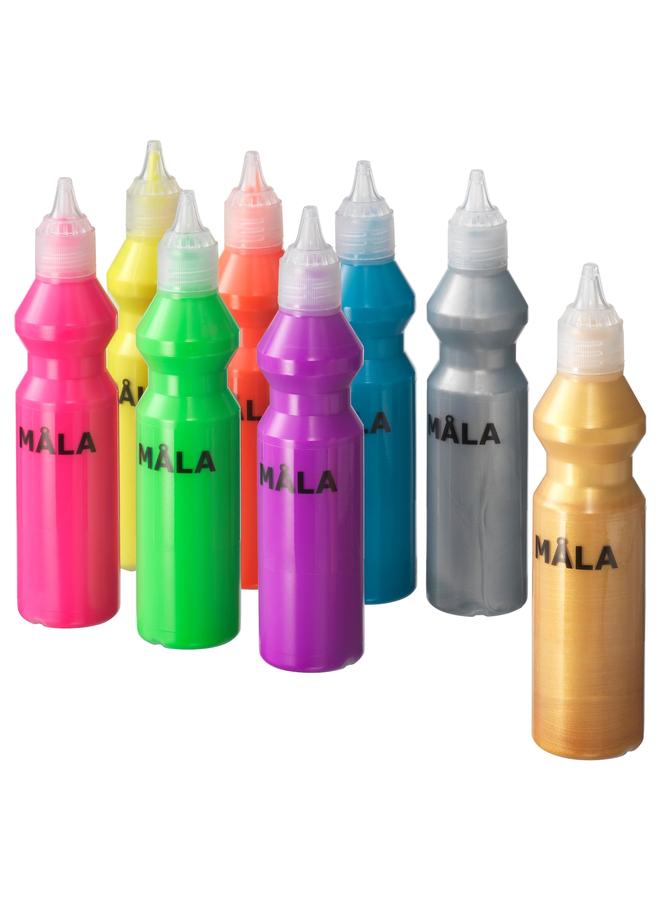 Zaboon Fluorescent/Glitter Paint, Mixed Colours - Image 1