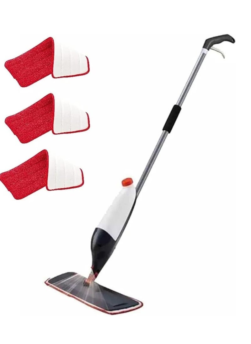 Generic Spray Mop With 3 Floor Cleaning Pad Set Multicolour 110cm  - Image 1