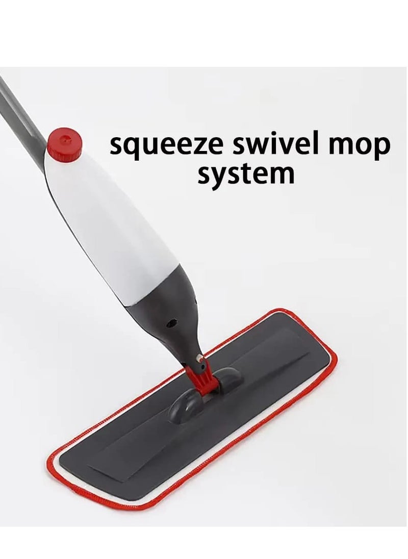 Generic Spray Mop With 3 Floor Cleaning Pad Set Multicolour 110cm  - Image 3